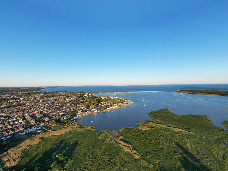 Christchurch Bay at 400ft